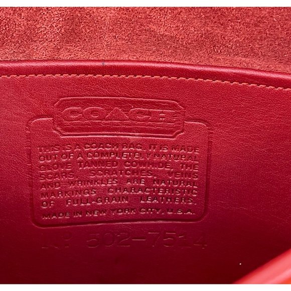 Coach Vintage Red Twin Bonnie Cashin Double Sided Red Leather Clutch HandBag - Picture 11 of 15